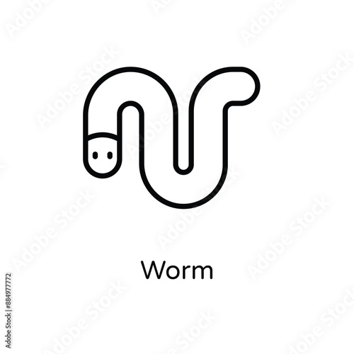 Worm vector icon
