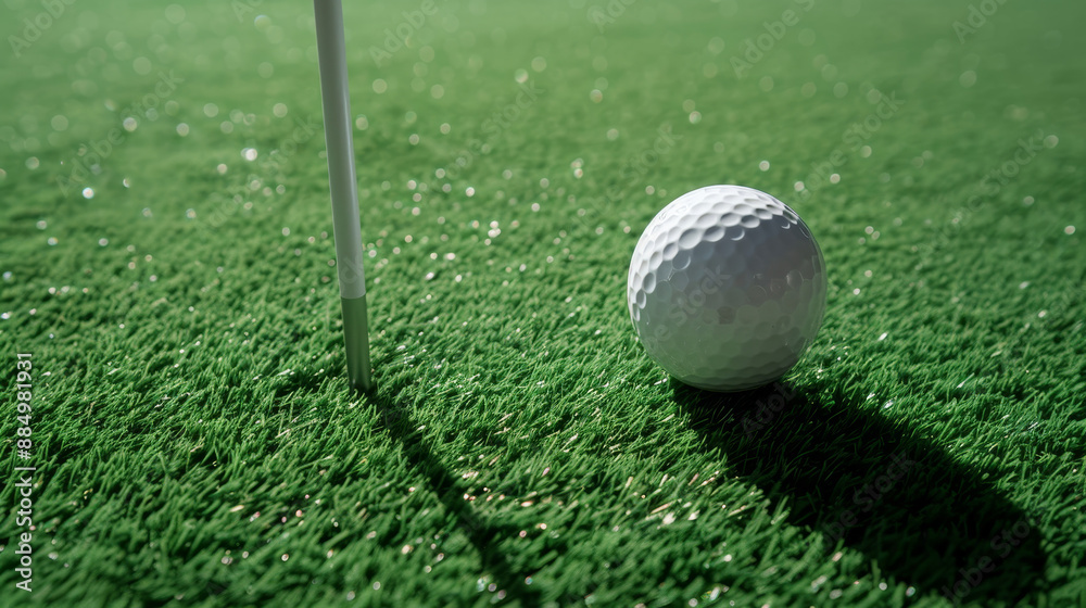 A pristine white golf ball is positioned on a wooden tee, ready for the golfer to take their shot. The tee is stuck into the ground, ensuring the ball is at the optimal height for striking. A pristine white golf ball is positioned on a wooden tee, ready for the golfer to take their shot. The tee is stuck into the ground, ensuring the ball is at the optimal height for striking.