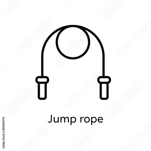 Jump rope vector icon