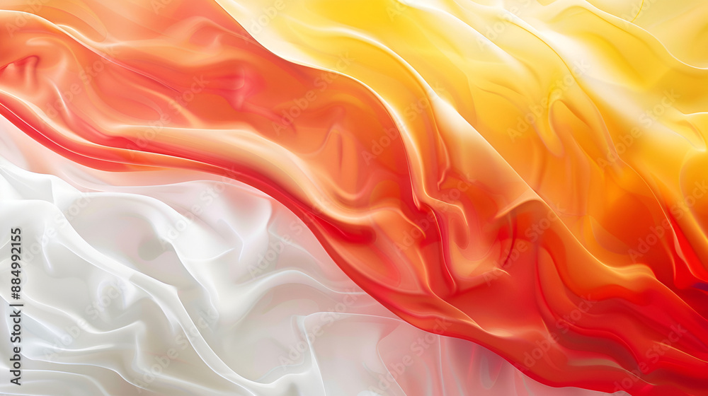 Obraz premium 3d rendering abstract fluid background multi color marble style Beautiful glossy wavy surface of liquid with pattern, gradient color and waves on it,3d rendering abstract fabric background 