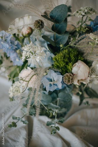 Blumenbouquet in blue