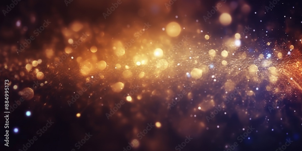 Fototapeta premium Abstract Golden Bokeh Background