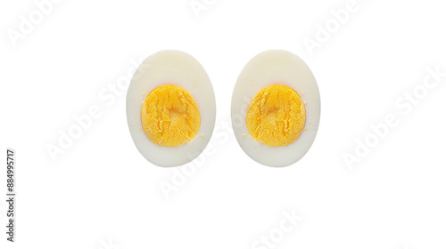 Hard boiled egg, cut in half