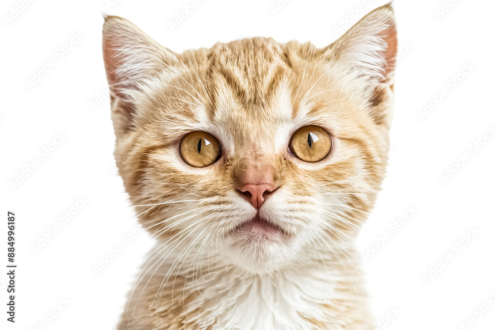 Adorable Ginger Kitten with Big Eyes Adorable Ginger Kitten with Big Eyes