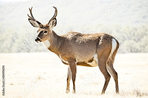 Buck Deer in a Field © Rysak