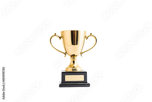 Wallpaper Mural Golden Trophy on White Background Torontodigital.ca