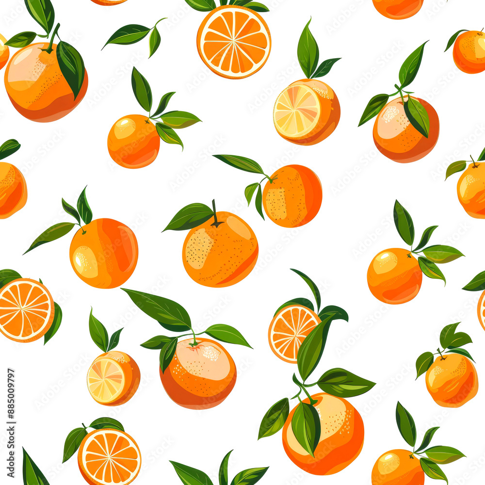 vector art pattern of orange vector art pattern of orange