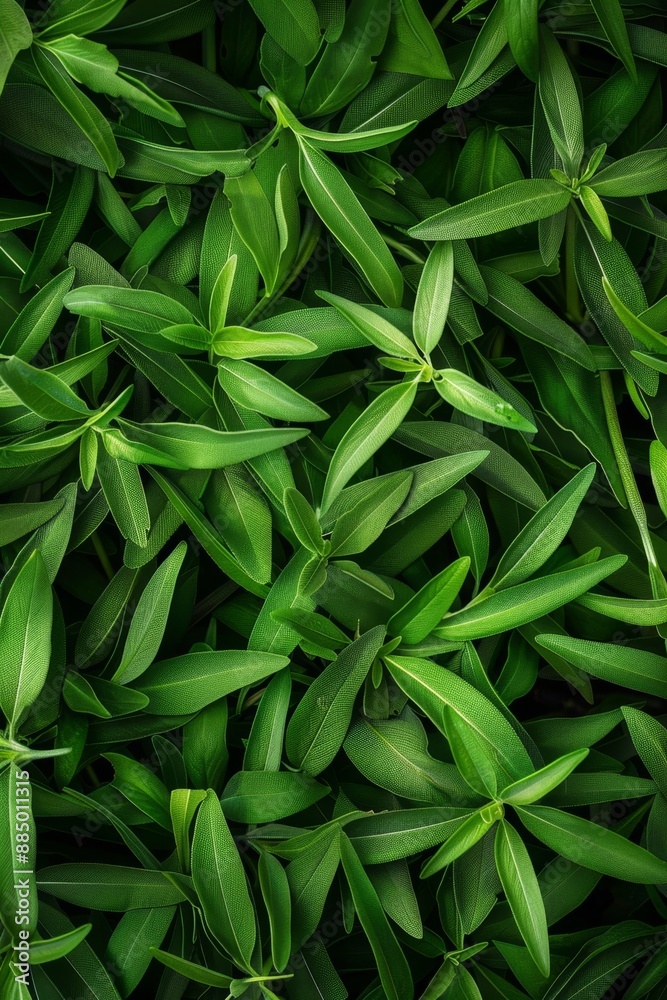 Tarragon texture background, estragon leaf banner, Artemisia dracunculus pattern, fresh herbal leaves Tarragon texture background, estragon leaf banner, Artemisia dracunculus pattern, fresh herbal leaves