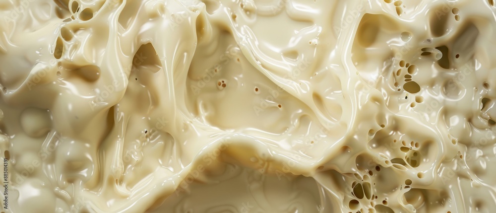 Panoramic close-up, high detail scan of smooth wax texture, Generative AI Panoramic close-up, high detail scan of smooth wax texture, Generative AI