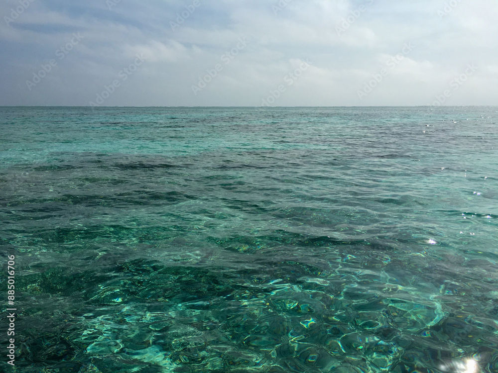 Obraz premium blue water background