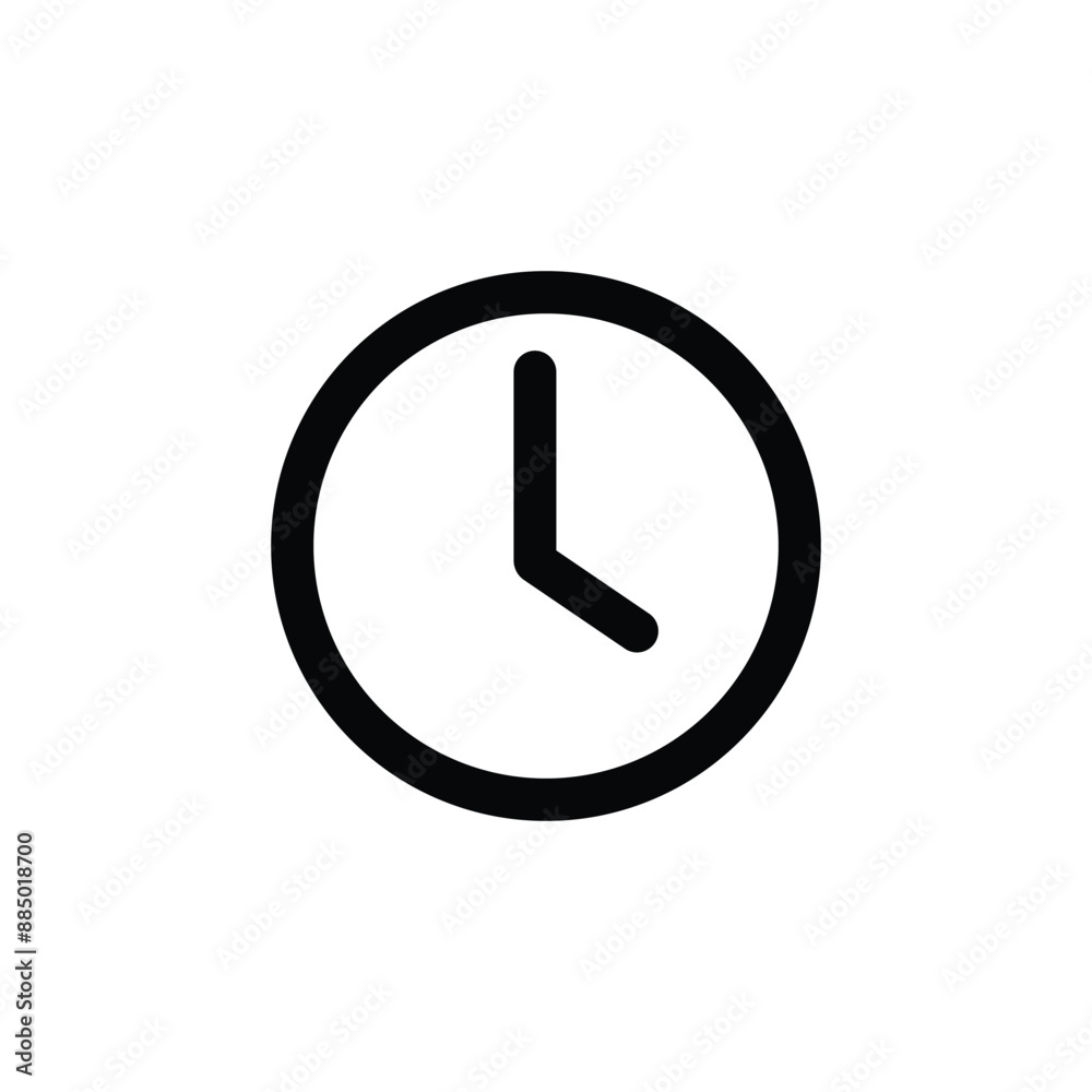 black Clock line icon Design vector, trendy flat style isolated on white background. Clock icon page symbol for your web site design Clock logo, Clock Vector illustration, time outline icon black Clock line icon Design vector, trendy flat style isolated on white background. Clock icon page symbol for your web site design Clock logo, Clock Vector illustration, time outline icon
