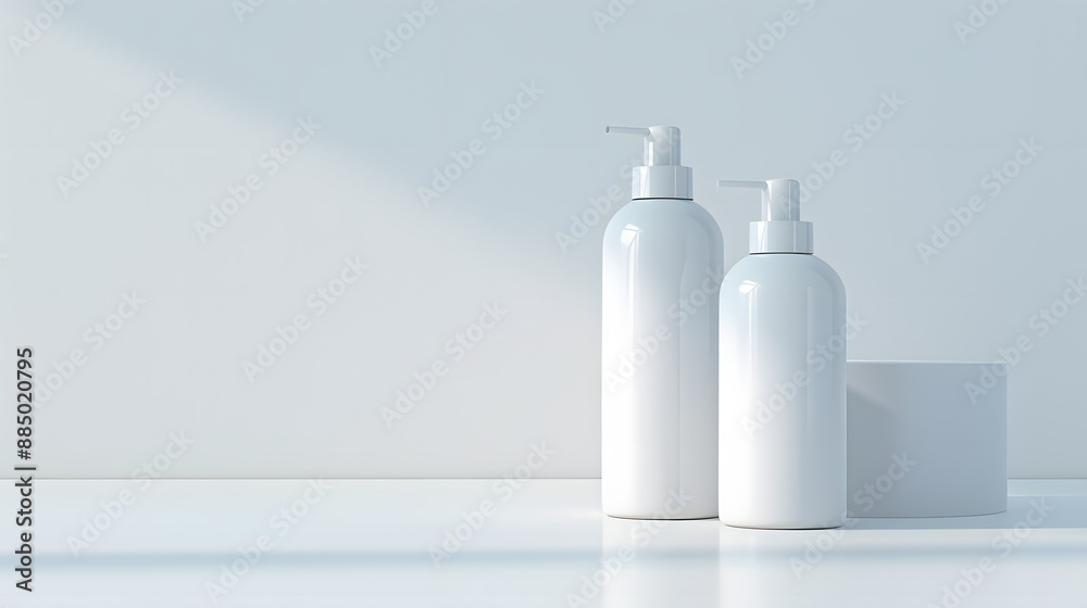 white plastic bottle on white white plastic bottle on white