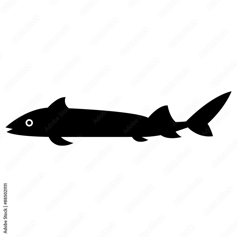 Fototapeta premium Fish icon vector. Aquarium illustration sign. Ocean symbol. Sea ​​life logo.