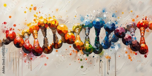 Detailed Molecular and Cellular Imagery with a Nature Twist Detailed Molecular and Cellular Imagery with a Nature Twist Close-up Macroscopic Images of Vibrant DNA Structures with Varied Backgrounds