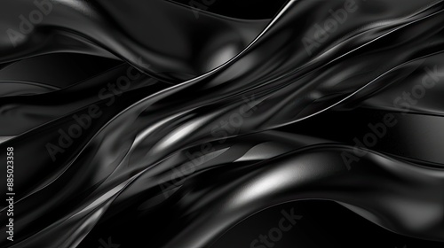 abstract total black waves wallpaper,  8K resolution, HD wallpaper, 8k background photo