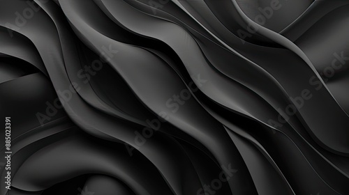 abstract total black waves wallpaper,  8K resolution, HD wallpaper, 8k background