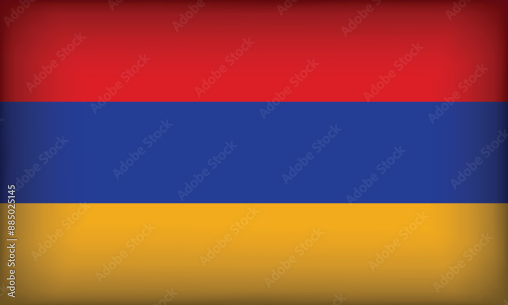 Fototapeta premium ARMENIA Flag with Original color