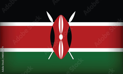 KENYA Flag with Original color