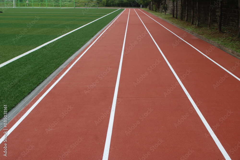 Fototapeta premium running track and field