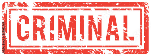 criminal red stamp