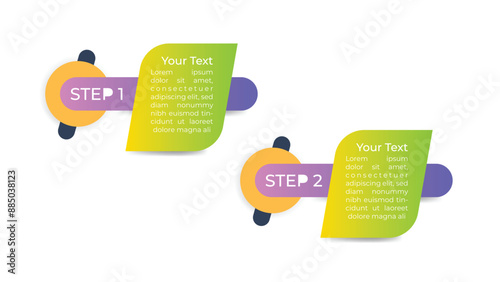 2 Steep Business Infographic template