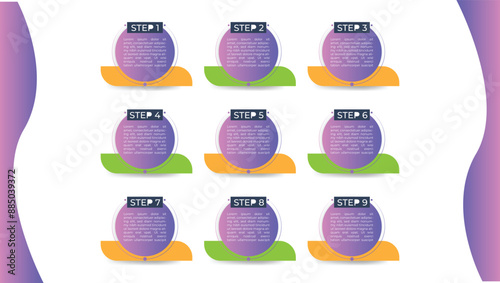 business infographic template design