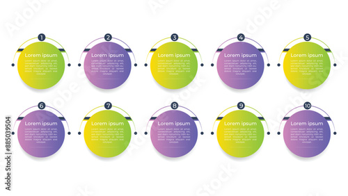 10 steep business infographic template design