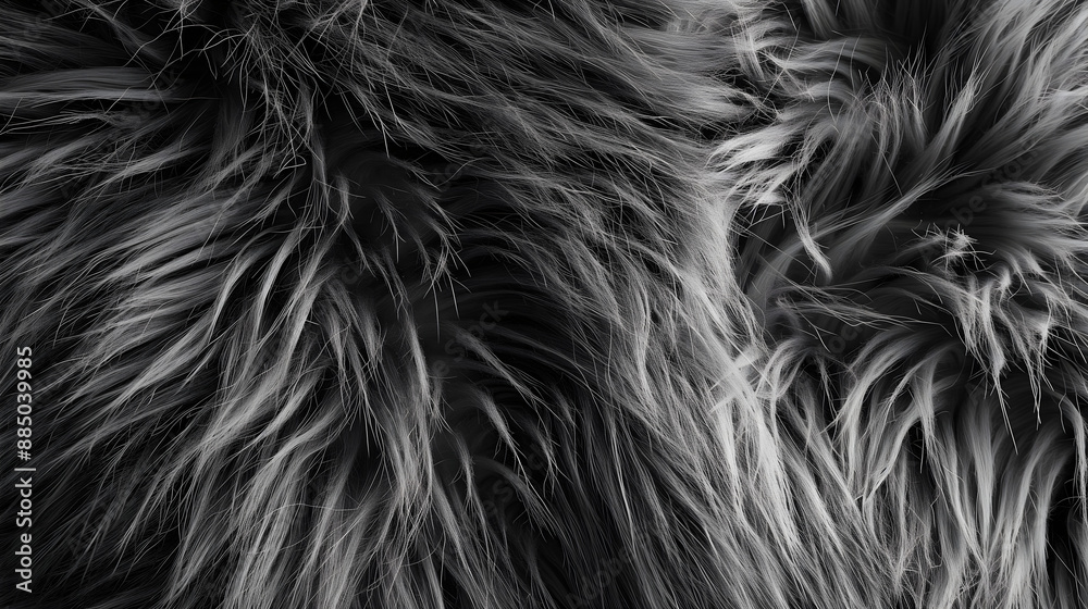 Fototapeta premium fur texture，black
