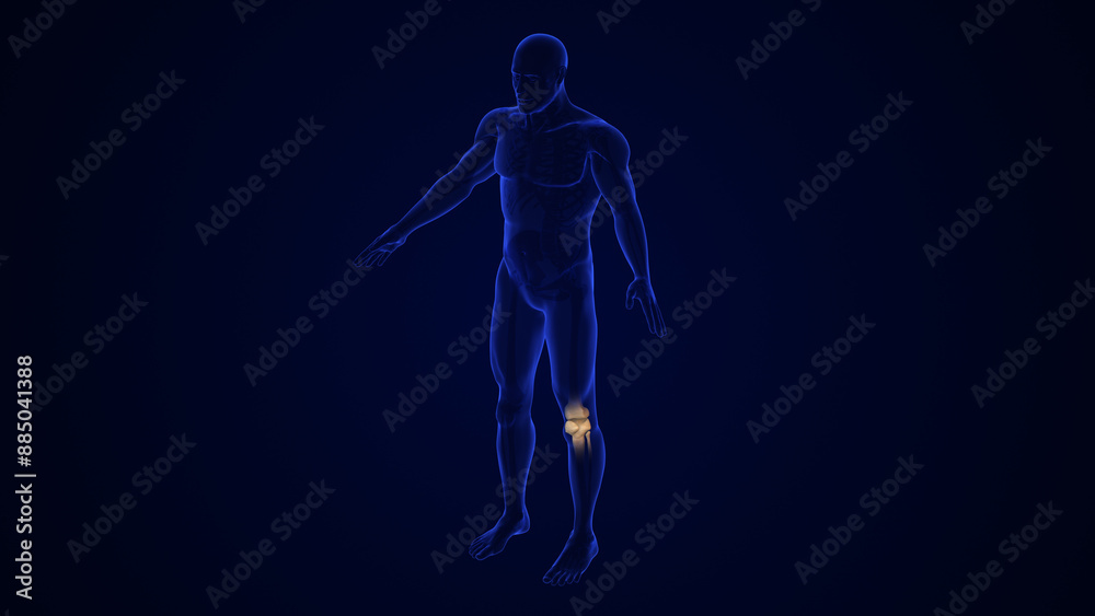 Obraz premium Broken Patella Bone medical concept