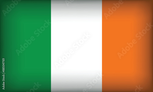 Photography IRELAND Flag with Original color