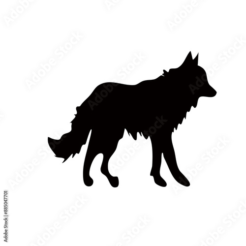 Wolf silhouette