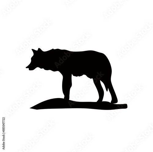 Wolf silhouette