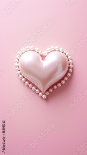Heart shaped pearl accessories accessory bracelet.