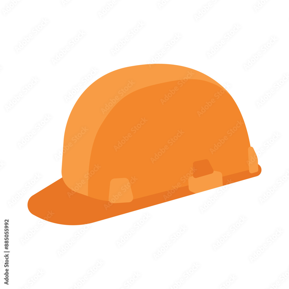 Construction helmet, working tool. Head protection. Isolated vector illustration for your design Construction helmet, working tool. Head protection. Isolated vector illustration for your design