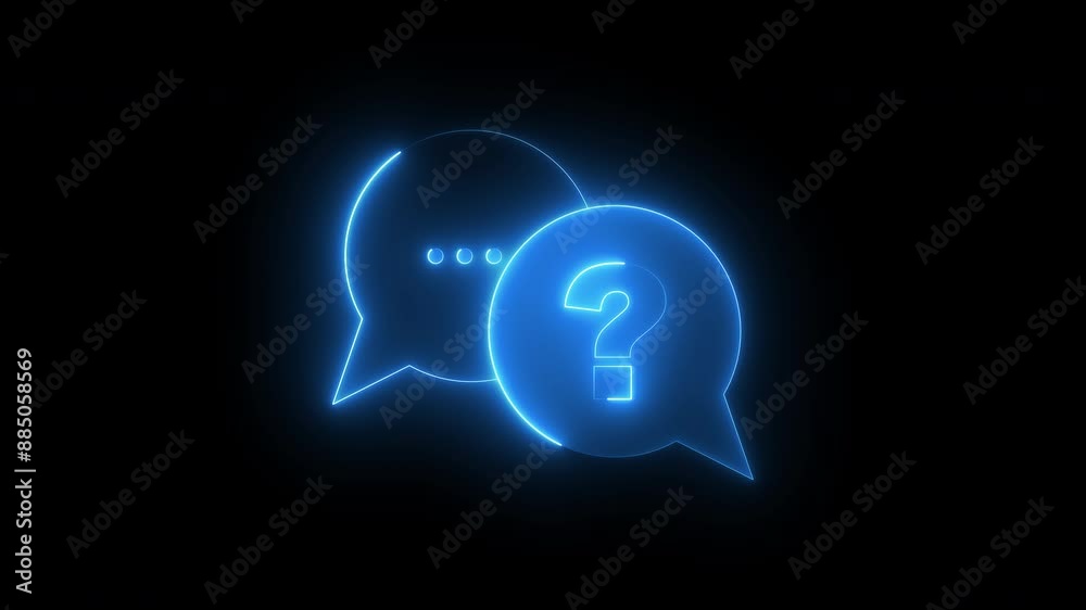 Help icon, support concept, call center and customer service. Business and technology concept. Glowing neon line of animated help icon isolated on transparent background. Help icon, support concept, call center and customer service. Business and technology concept. Glowing neon line of animated help icon isolated on transparent background.