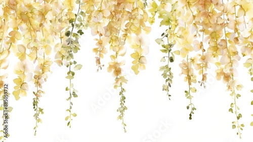 Delicate hanging floral illustration