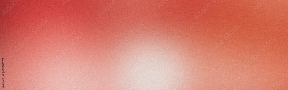 Fototapeta premium Abstract grainy gradient background fading from red to white
