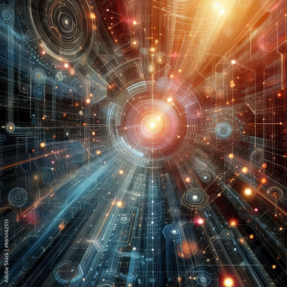 Fototapeta premium fractal realms abstraction