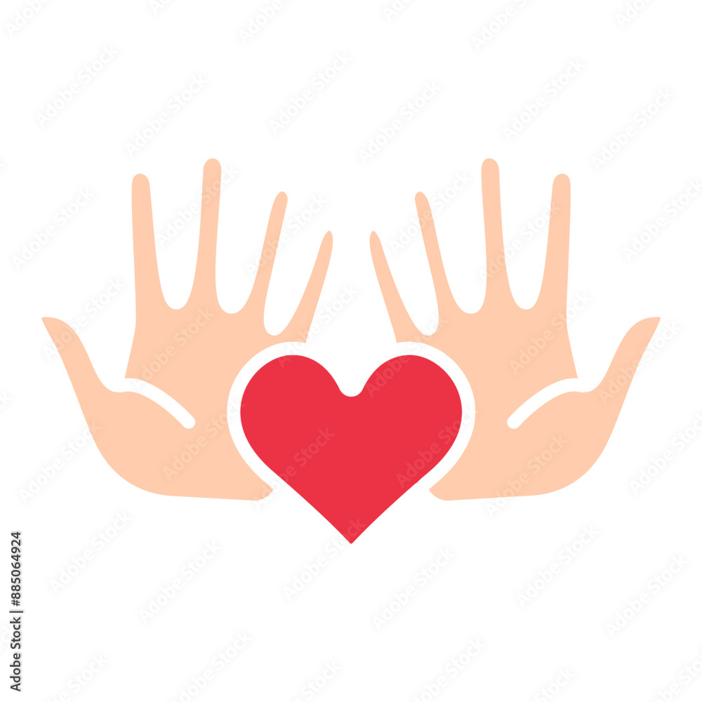 Hands with heart line icon. Love, care, support, charity, compassion, kindness, community, hands, heart, symbol, protection, help, humanity, affection, connection, empathy, wellness. Hands with heart line icon. Love, care, support, charity, compassion, kindness, community, hands, heart, symbol, protection, help, humanity, affection, connection, empathy, wellness.