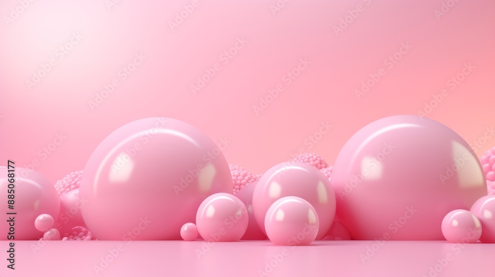Abstract background with shiny spheres. Abstract background with shiny spheres.