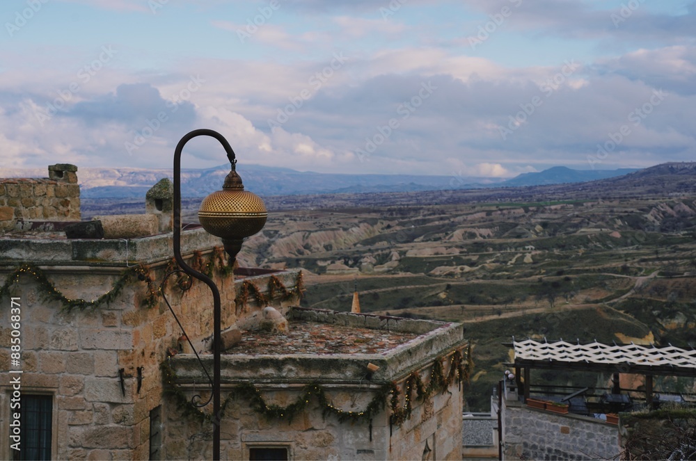 Fototapeta premium Turkish Lamp and Landscape
