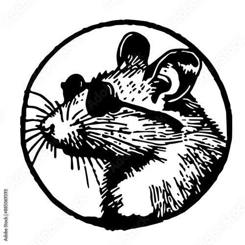 Mouse rat SVG vector transparent background PNG clipart