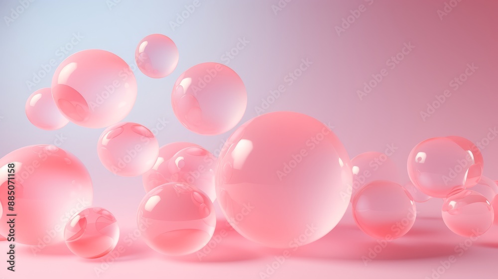 Abstract background with shiny spheres. Abstract background with shiny spheres.