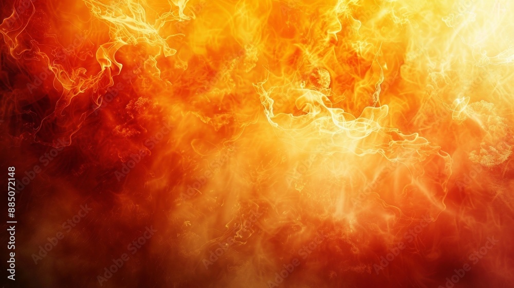 Abstract fiery flames and fire texture in bright orange and yellow shades, heat concept Abstract fiery flames and fire texture in bright orange and yellow shades, heat concept