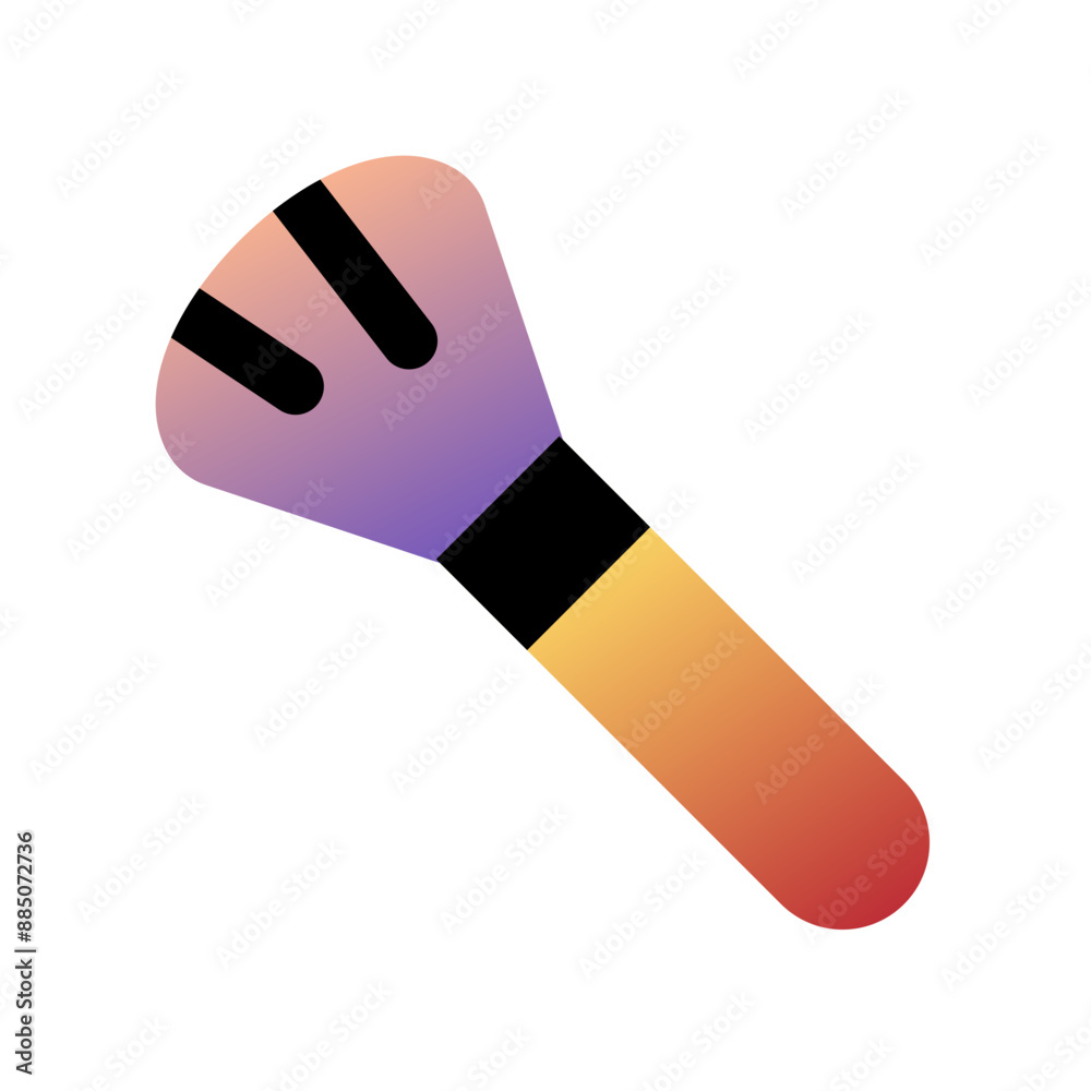 Editable makeup brush vector icon. Cosmetics, makeup, skincare, beauty. Part of a big icon set family. Perfect for web and app interfaces, presentations, infographics, etc