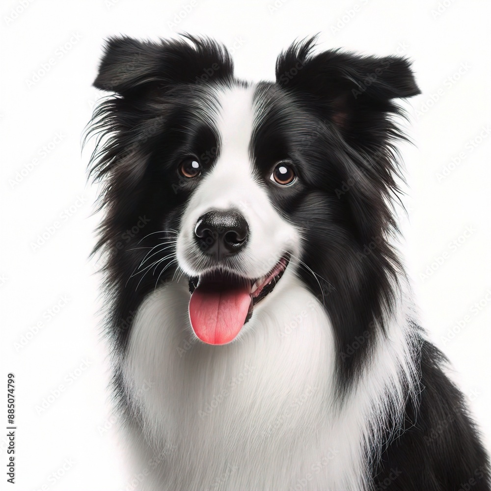 border collie portrait isolated on white background border collie portrait isolated on white background