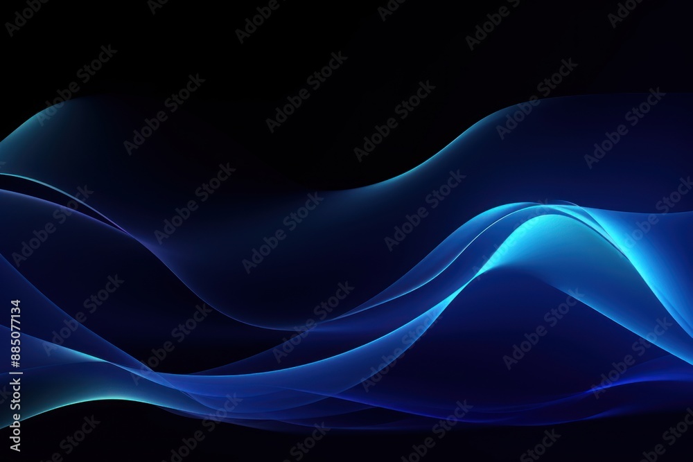 Abstract blue wave light background Abstract blue wave light background