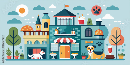 Pet-Friendly Community with Buildings