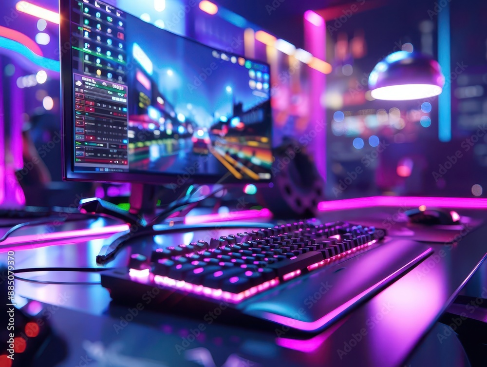 Esports arena vibrancy, capturing the electric atmosphere of competitive gaming events Esports arena vibrancy, capturing the electric atmosphere of competitive gaming events