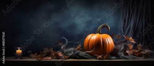 Spooky Halloween pumpkins c...